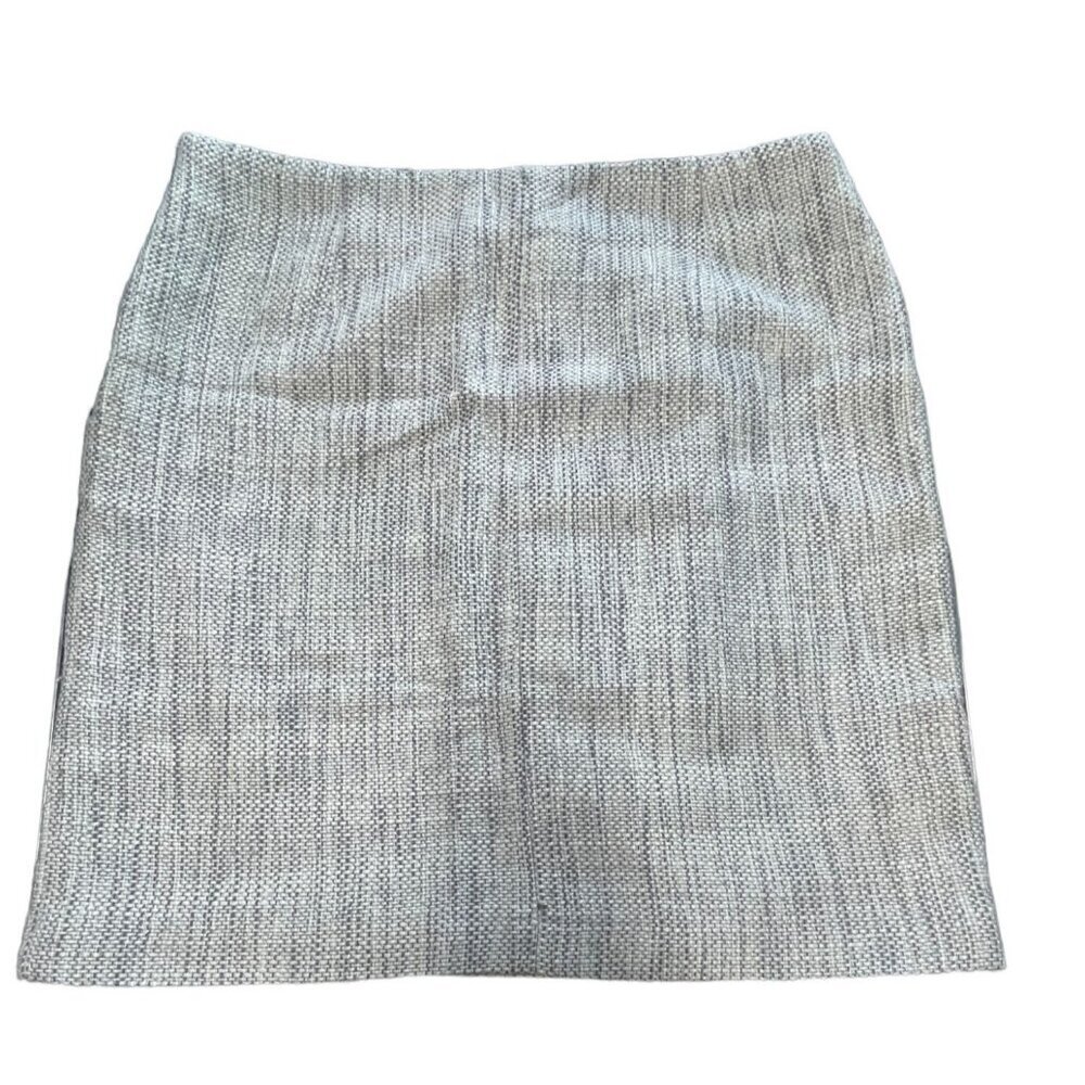 Willi Smith Skirt Mini Grey Silver White Misses Size 10
